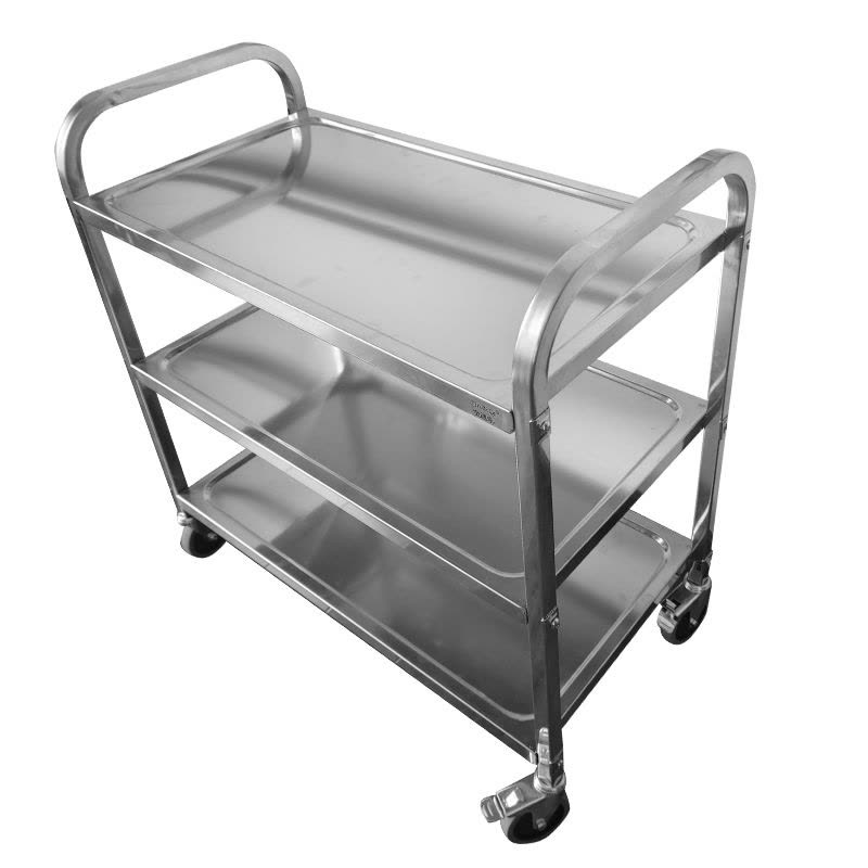 金迪乐不锈钢厨房移动收送餐车图片