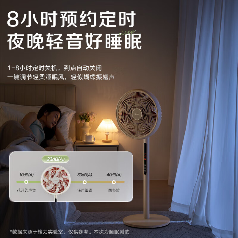 格力(GREE)落地扇电风扇家用直流变频轻音节能电扇台地两用一级能效 12片双层扩风扇叶FSZ-30X66Bg7 遥控款高清大图