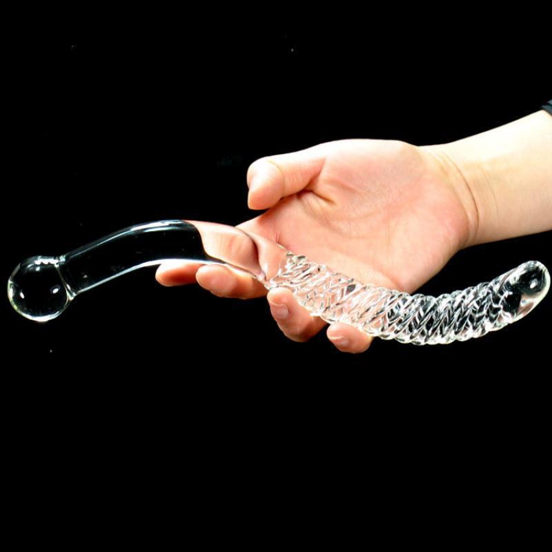 玻璃阳具水晶按摩棒S形G点刺激后庭拉珠男女激情性工具情趣成人用高清大图