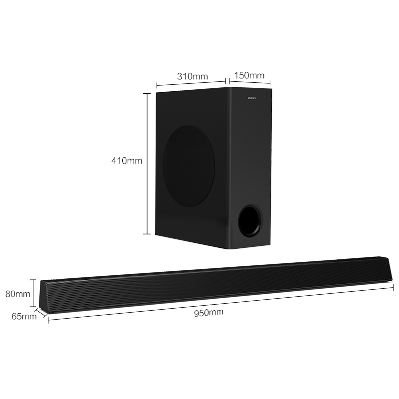 philips飞利浦htl3320回音壁音响无线蓝牙51家庭影院电视音箱