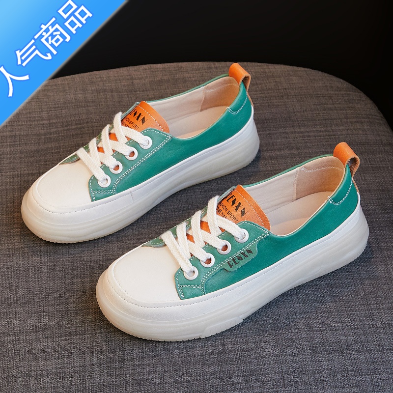 SUNTEK牛筋底小白鞋女板鞋2023春季新款百搭休闲女鞋子夏季薄款单鞋高清大图