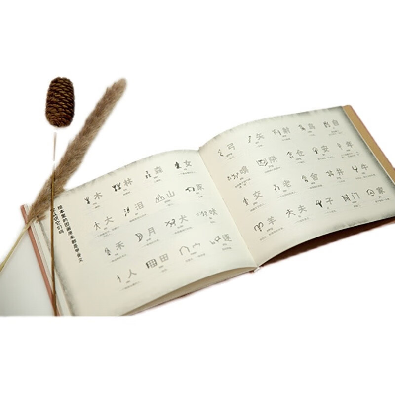 猎人与狗 [正版]猎人与狗小象汉字儿童早教识字甲骨文认字绘本画册故事书高清大图
