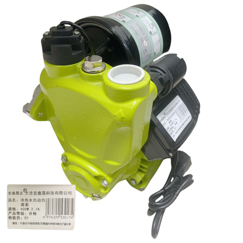 宏鑫晟志 冷热水自动自吸泵 400W 2.7A 单位:台高清大图