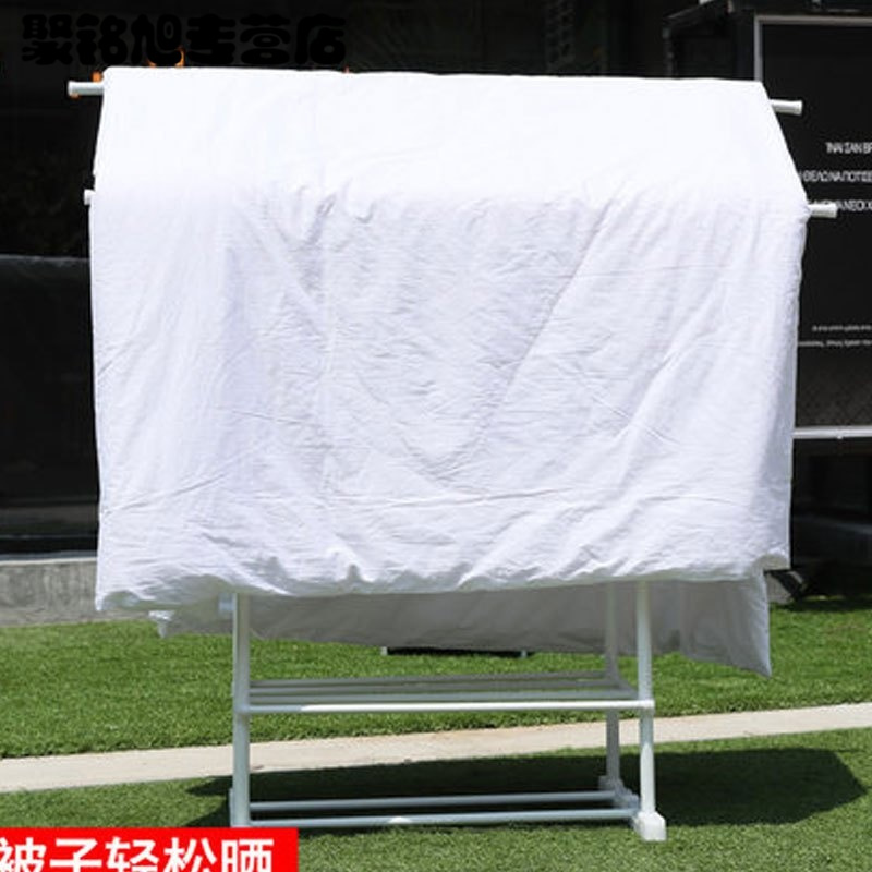升降伸缩晾衣架落地折叠室内外双杆晒衣架家用阳台挂衣架晾衣杆生活日用洗晒用品衣架