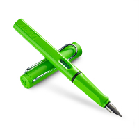 凌美(LAMY)Safari狩猎者钢笔墨水商务套装苹果绿EF尖