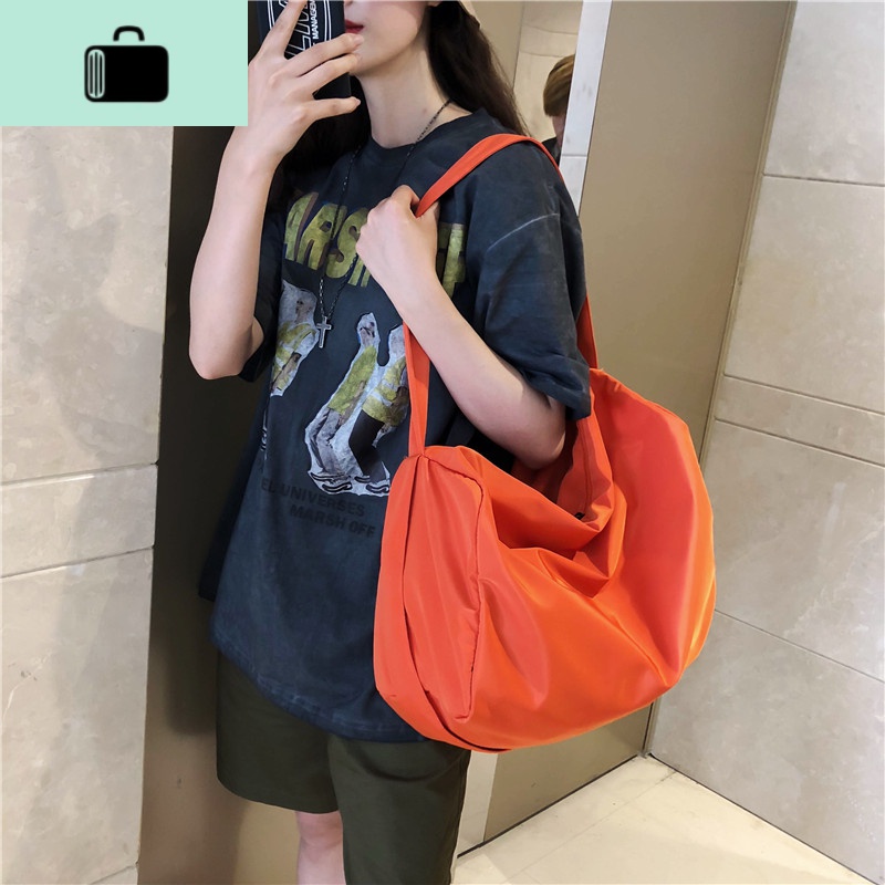 包包女2020新款韩版时尚百搭尼龙布包女单肩背包休闲大学生斜挎包NEW LAKE女士双肩包高清大图