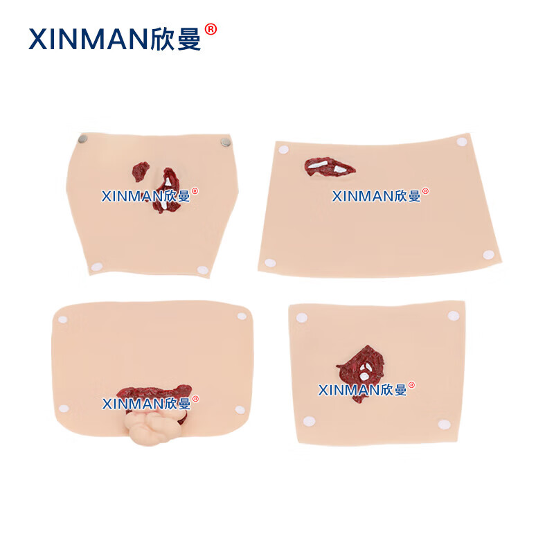 欣曼科教 创伤护理评估模块 伤情呈现模拟器材 34部件战创伤伤情模块组件 伤情呈现 伤情识别 XM-SQ34高清大图