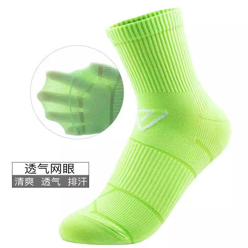 舒跑袜子男女款春夏季专业运动袜薄款速干透气吸汗耐磨导汗条压力跑步中筒袜图片