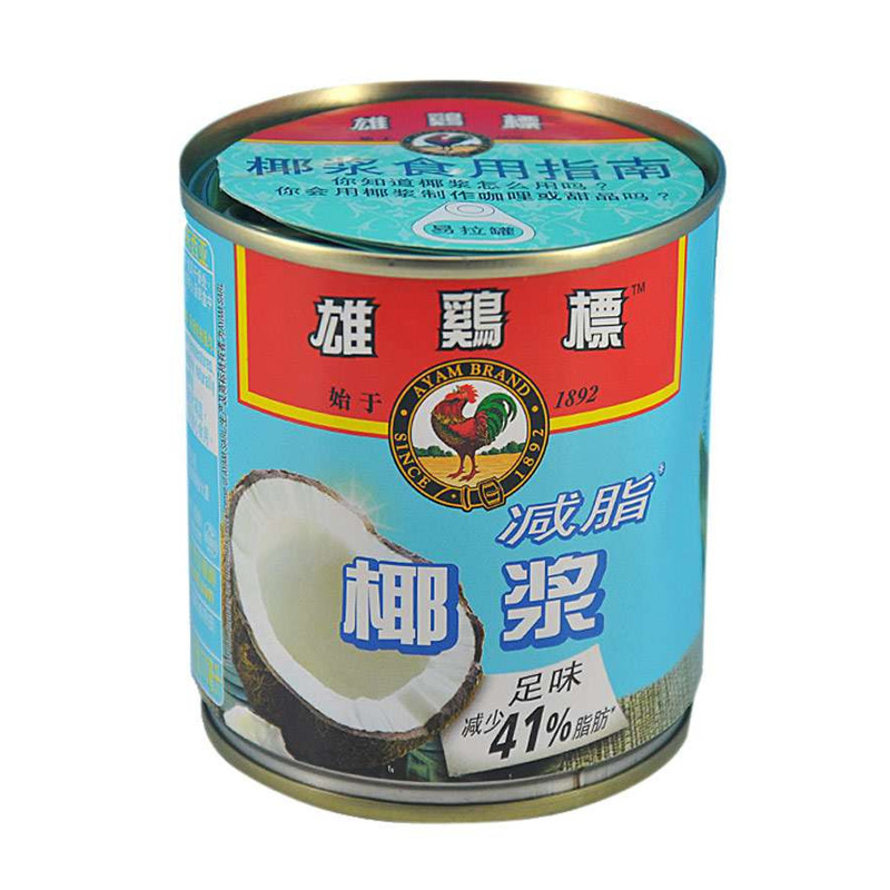 雄鸡标(Ayam Brand) 减脂椰浆 270ml*2(马来西亚)高清大图