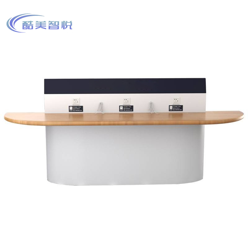 酷美智悦 办公桌候车室充电桌1200*500*1400mm KM-XS532 台高清大图