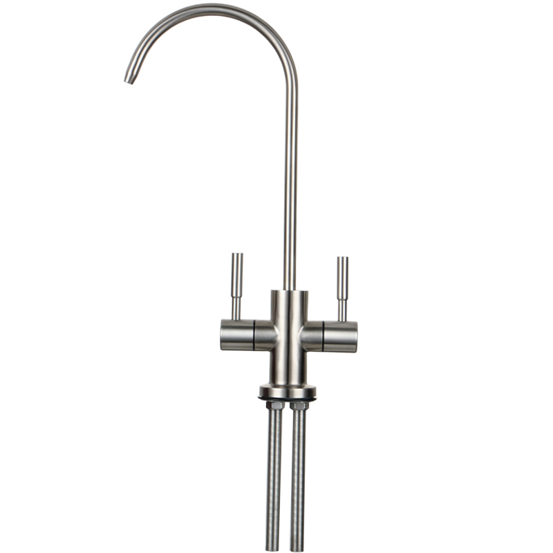 净水器双出水水龙头304不锈钢净水机龙头2分双水纯净水无铅直饮水|c款