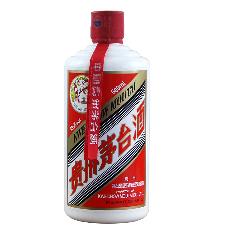 茅台(MOUTAI)贵州茅台 酱香型白酒 贵州飞天茅台 43度 500ml*6 整箱装