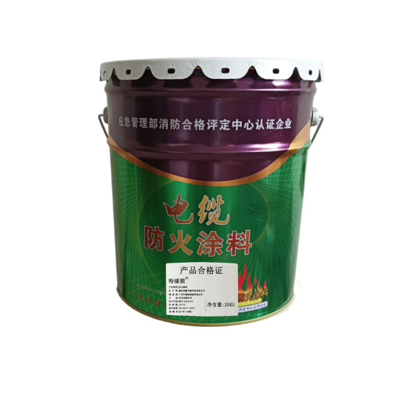 特漆猫 钢结构防火油漆 油性(国标) 25kg 桶高清大图
