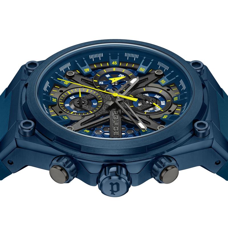 男士名品腕表时尚蓝色简约设计高档腕表商务休闲手表高清大图