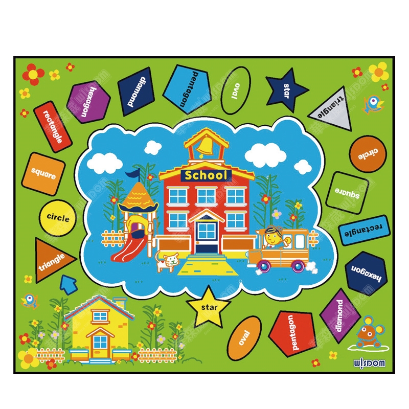 华森葳 跳跳形状教学毯高清大图