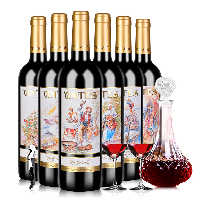 西班牙原瓶进口红酒 冰后干红葡萄酒750ml*6 整箱装