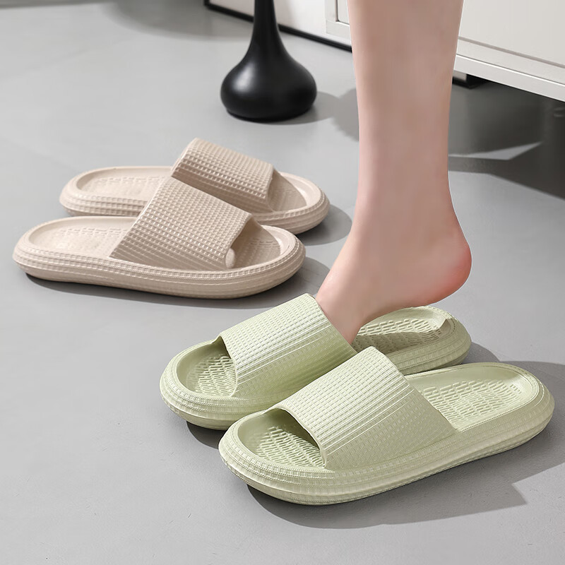 洁丽雅(Grace)家居拖鞋 牛油果绿 36码高清大图