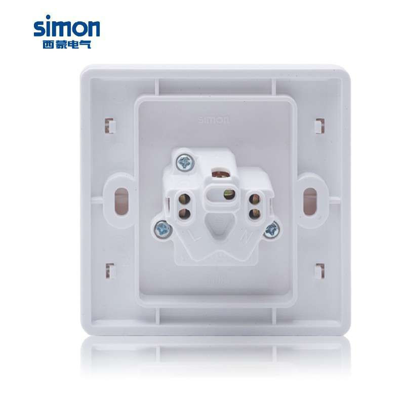 西蒙(simon)86型插座55系列雅白色20A三孔空调柜机86型插座面板正品N52081