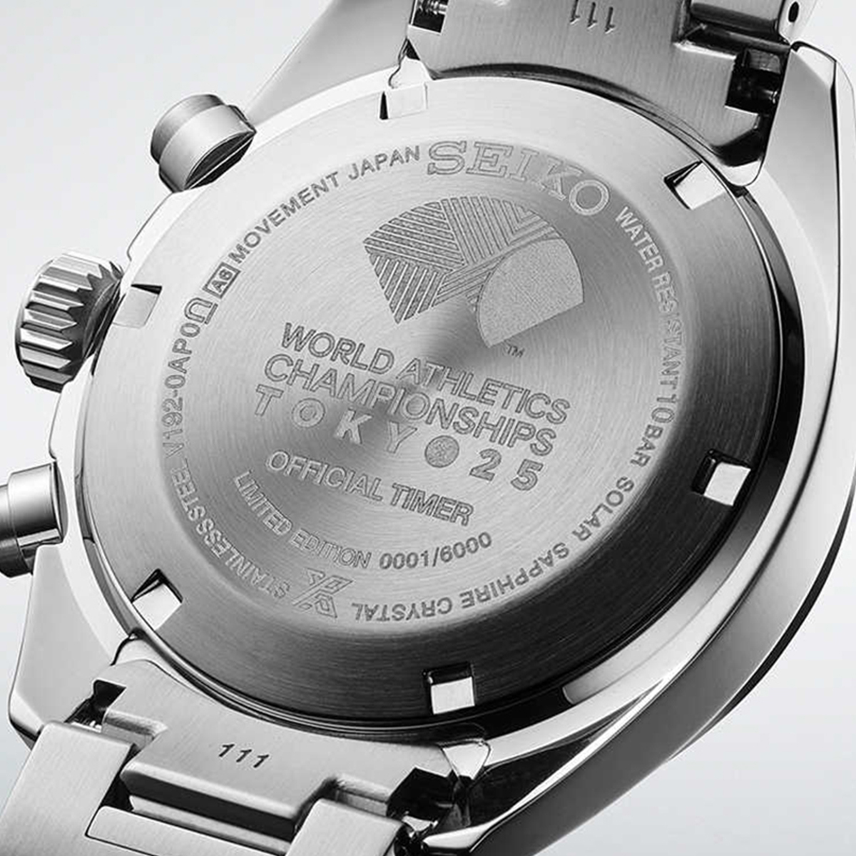 SEIKO精工新款上市三眼计时熊猫系列太阳能夜光防水男士石英表高清大图