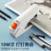 晨光订书机省力12号25页厚层订书器 弹出式钉道(两个装)MG818白