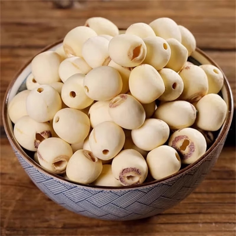 莲子干货官方店无芯无硫去芯磨皮连子可搭银耳莲子百合红枣枸杞高清大图