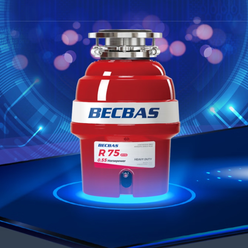 贝克巴斯(BECBAS) R75evo 厨余垃圾处理器 定时关机 无线开关 可连接洗碗机高清大图