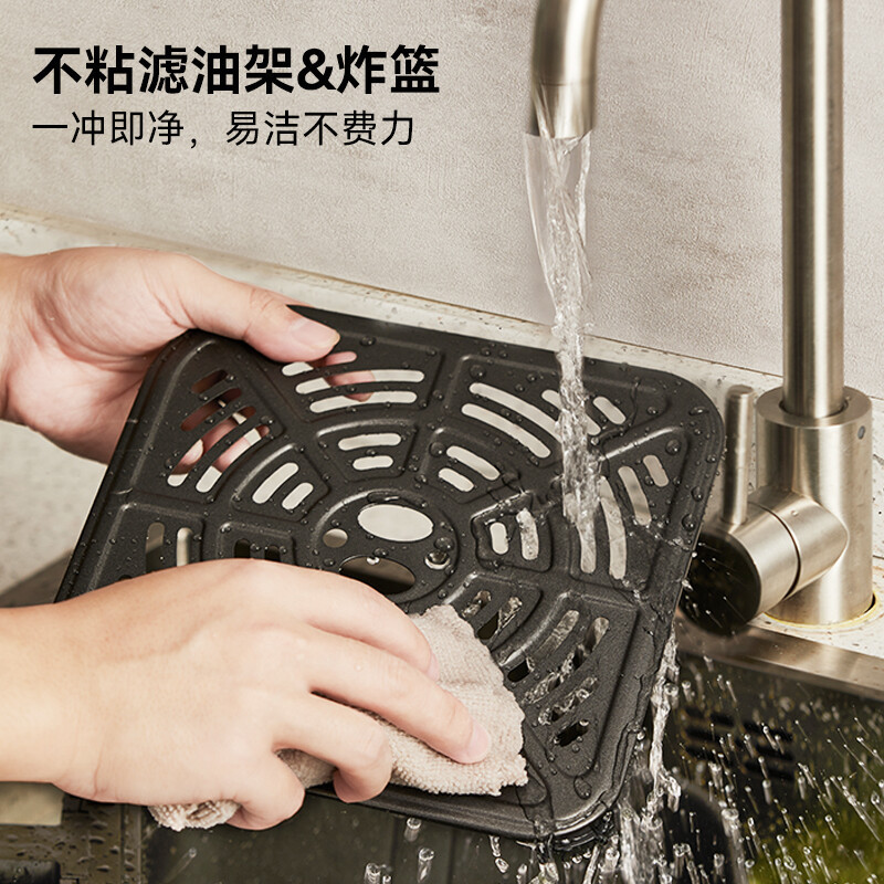 小熊(Bear)空气炸锅家用大容量微电脑智控调温定时无油烟炸锅薯条机大功率轻食炸篮机可视大视窗全息大屏QZG-E16C5