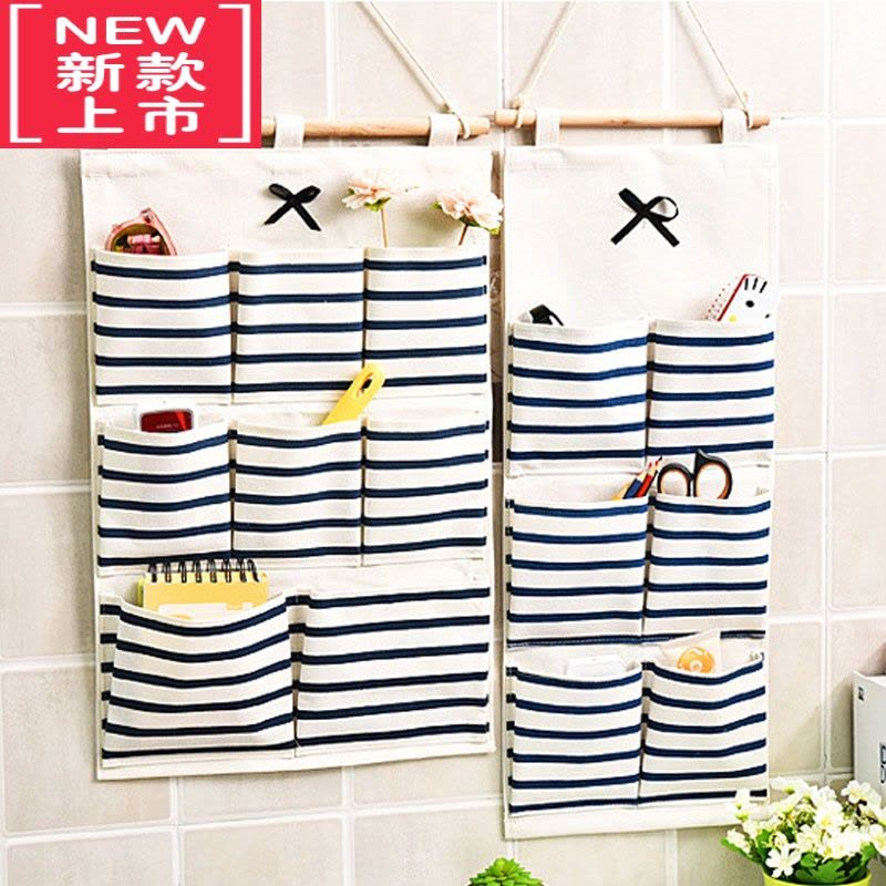 可莉允收纳袋挂袋墙储物袋门后收纳挂袋防水杂物挂兜墙面布艺整理袋图片