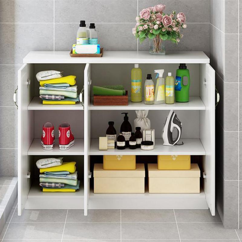 欧式阳台储物柜防晒收纳柜阳台飘窗柜鞋柜矮柜落地柜置物柜子定制 长