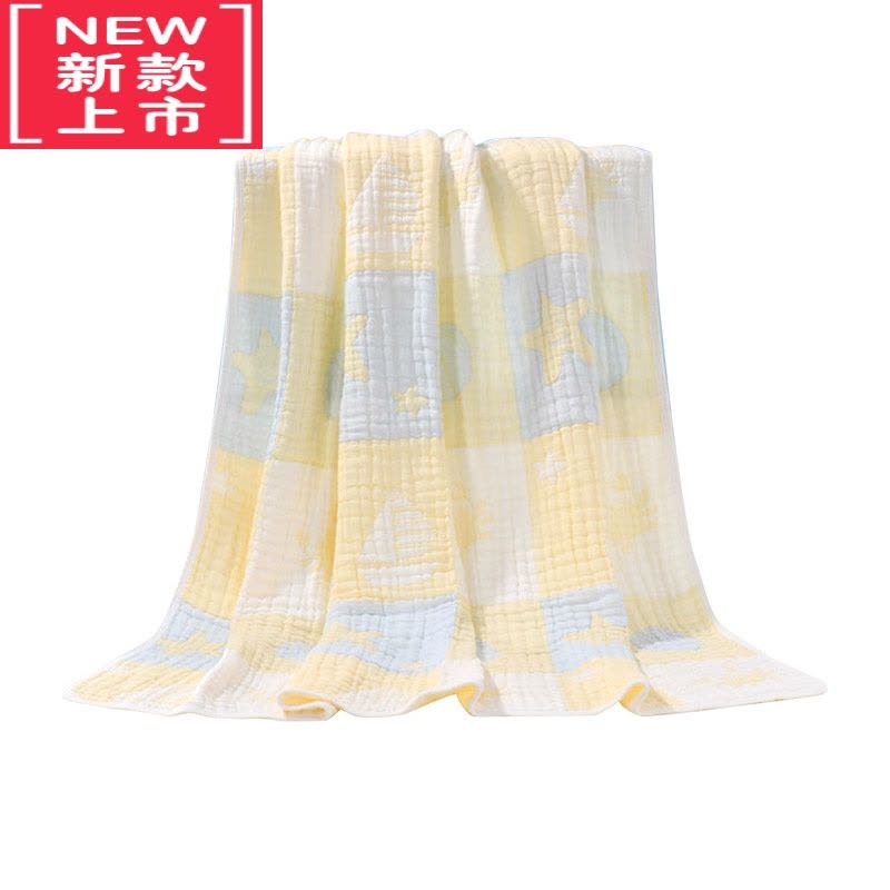可莉允八层泡泡纱婴儿浴巾新生儿童宝宝纱布盖毯大毛巾被春秋季加厚图片