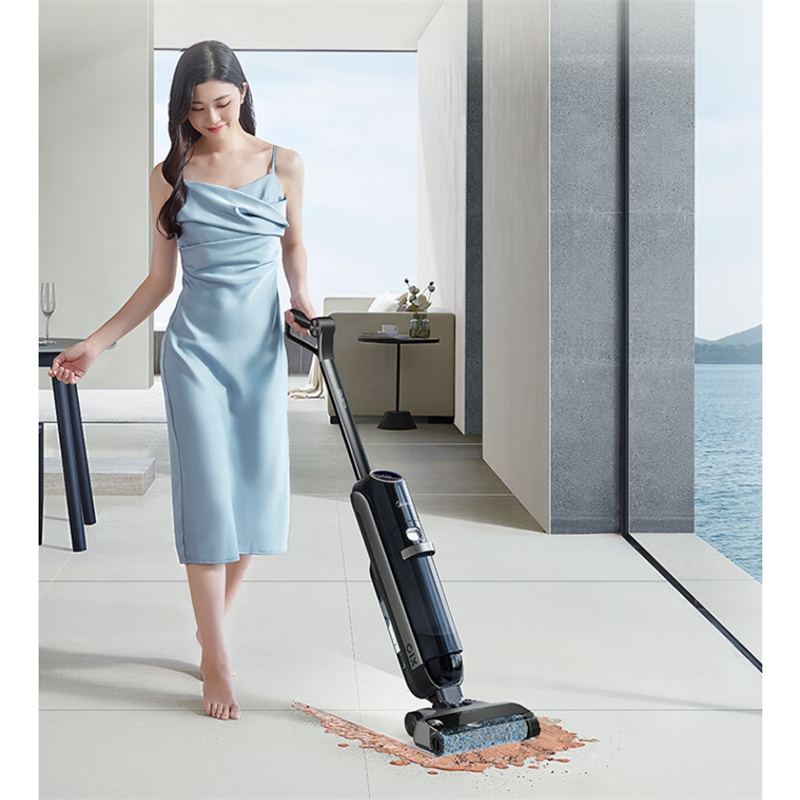 美的(Midea)X10pro 家用洗地机吸拖洗烘一体智能0边距沿边清扫电解水除菌