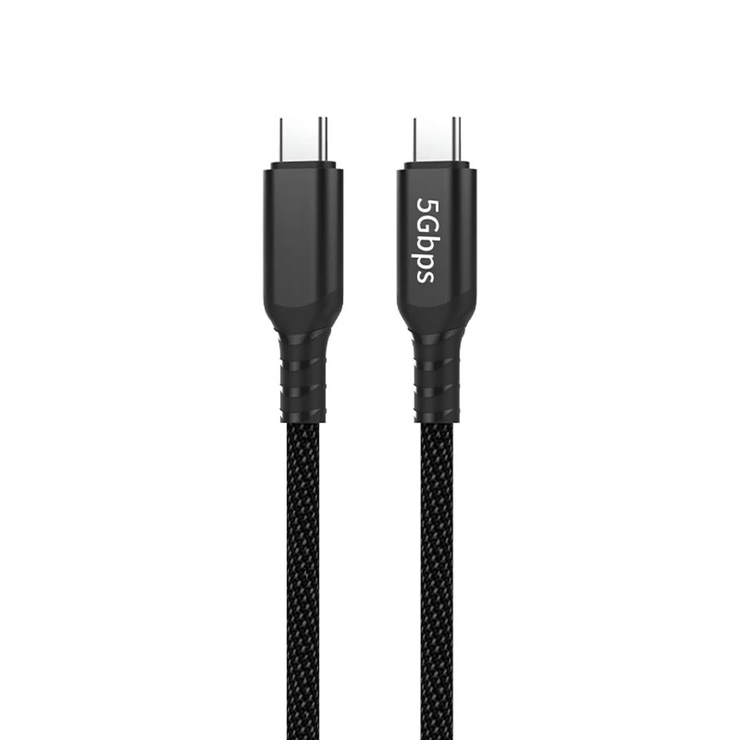 朗科(Netac)QD402多功能双头Type-C数据线 1M 黑色高清大图