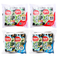 韩国海牌海飘海苔12g*4包即食紫菜片寿司包饭拌饭零食休闲食品(番茄味)