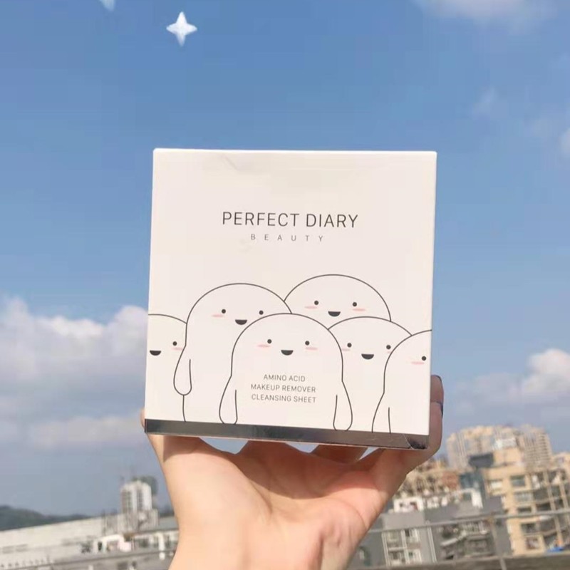 完美日记(PERFECT DIARY)氨基酸温和净澈卸妆湿巾 30片*8mL高清大图