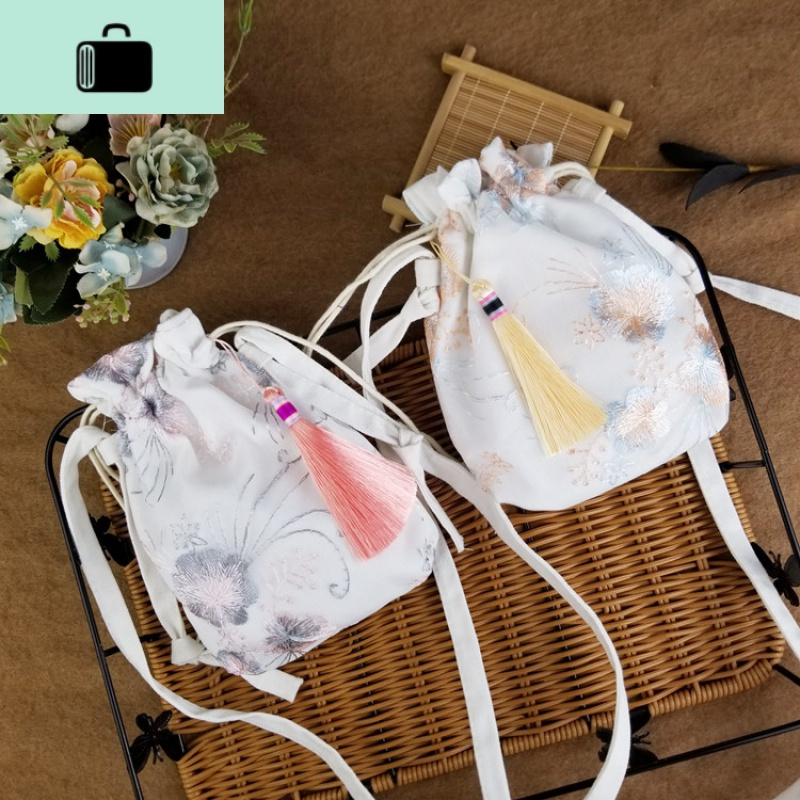 古风包包女汉服斜跨包包森系小包中国风仙女刺绣斜挎包单肩包NEW LAKE女斜挎包