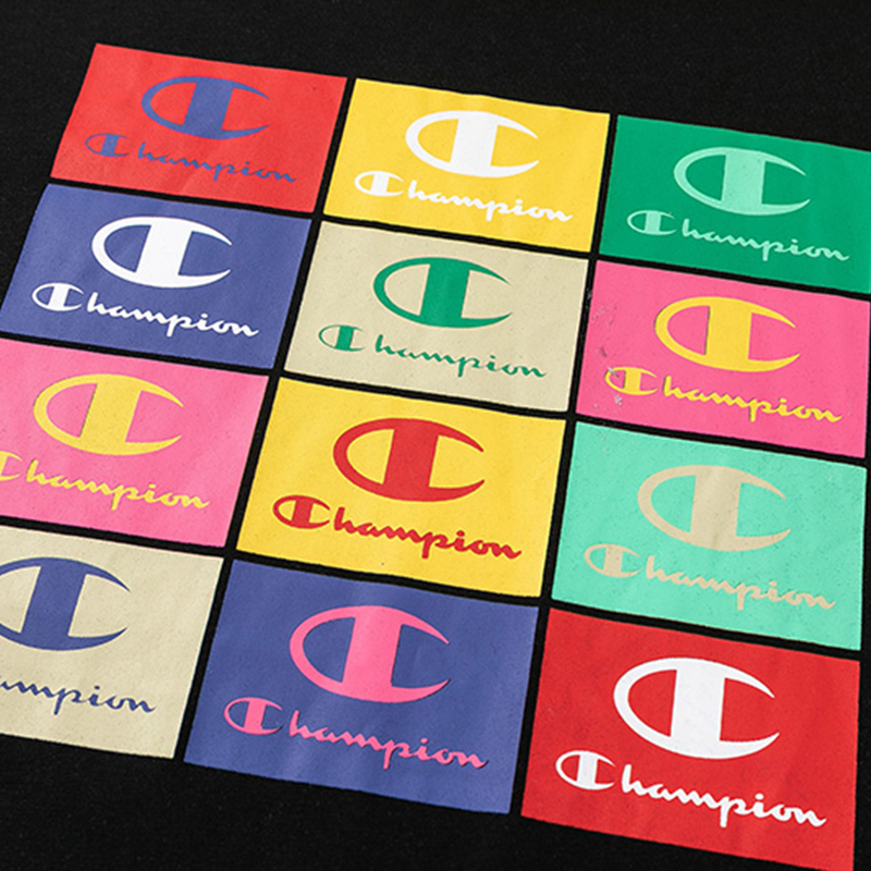 冠军championlogo短袖男女情侣款短袖t恤