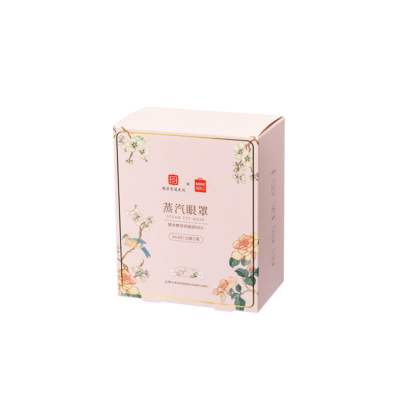 名创优品(miniso) 蒸汽眼罩故宫宫廷热敷眼睛罩睡眠遮光眼疲劳[白茶兰花(12片)]