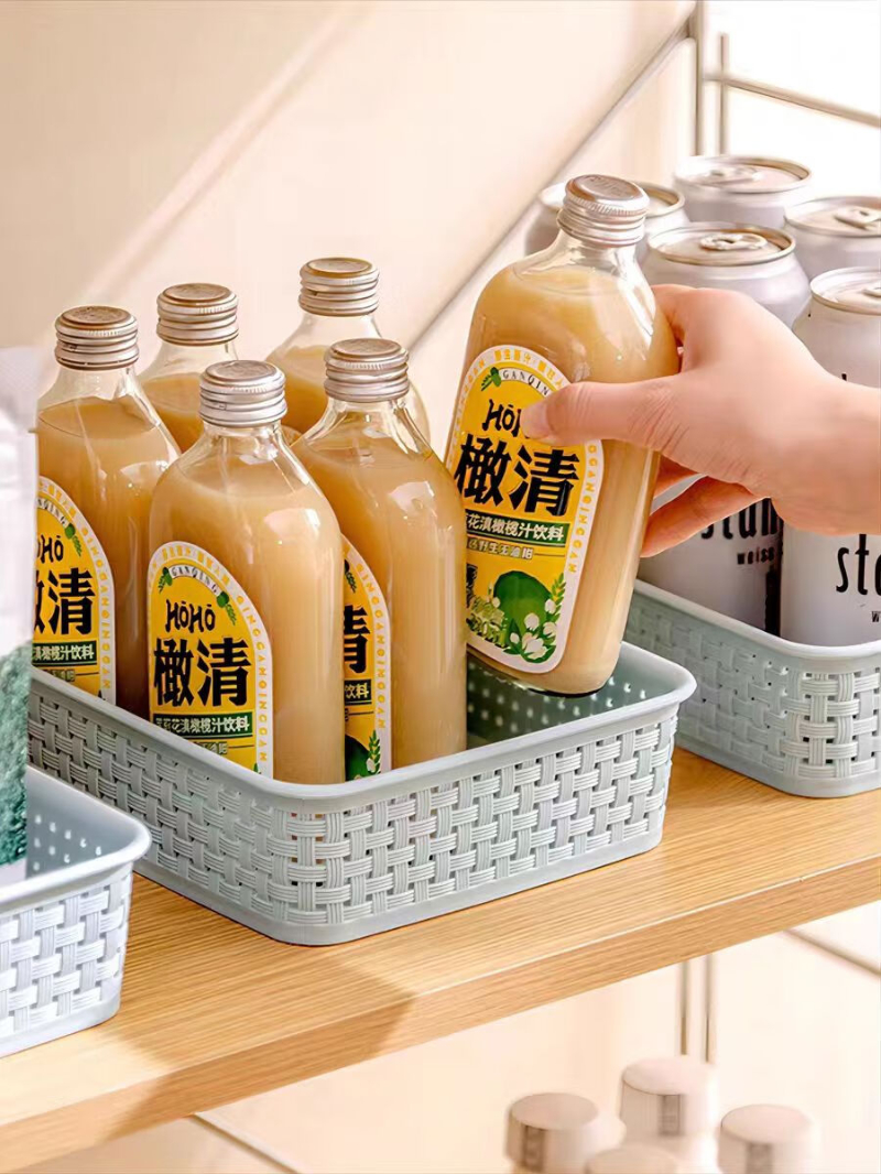 禧天龙(Citylong)L-7172收纳篮(蓝) 桌面收纳筐办公整理盒化妆品首饰储物篮高清大图