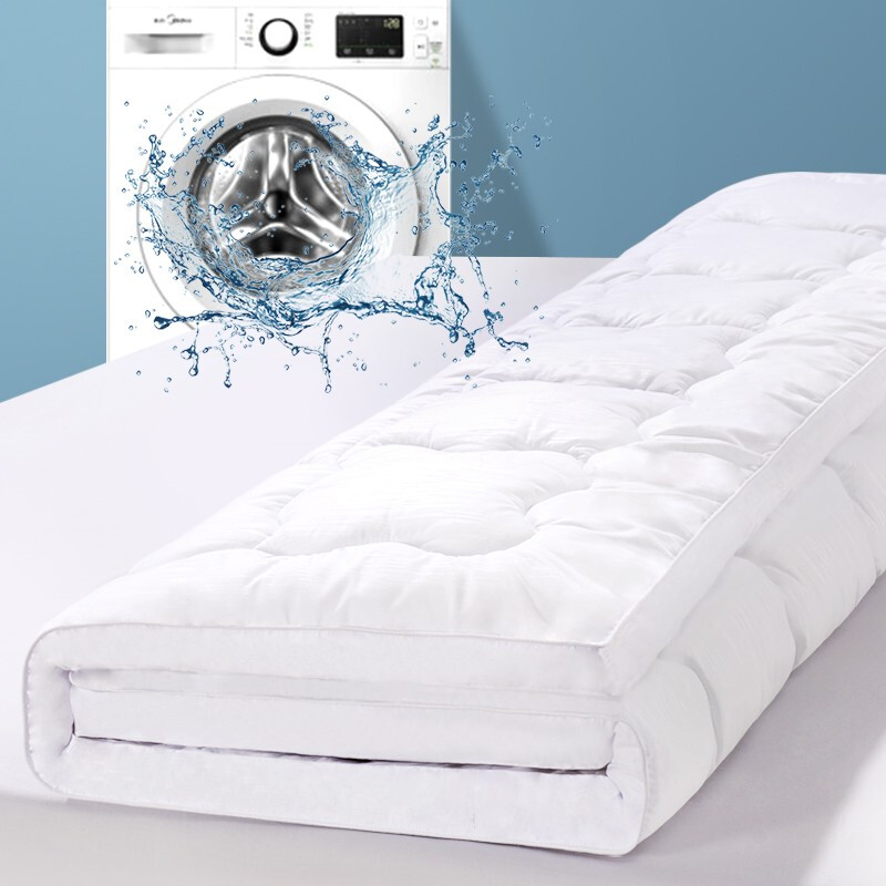 洛菲源 全棉133*100包布床褥垫 加厚床上保护垫 150*200cm 条高清大图