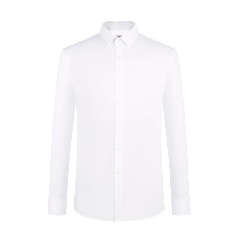 柒牌男装衬衫男21春季长袖春季新款正装商务修身青年潮流白衬衣男120