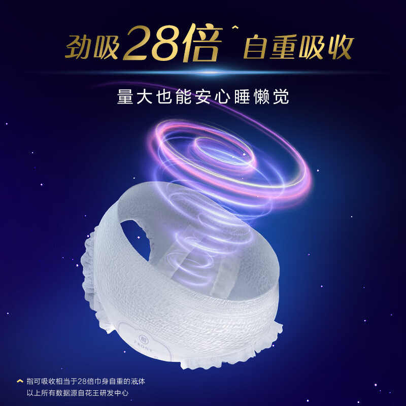 乐而雅花王懒睡派晚安裤XL码5片安睡裤夜安裤裤型姨妈巾卫生巾高清大图