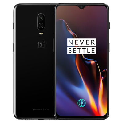 一加手机6T 6GB+128GB 亮瓷黑 光感屏幕指纹 全面屏双摄游戏手机 全网通4G