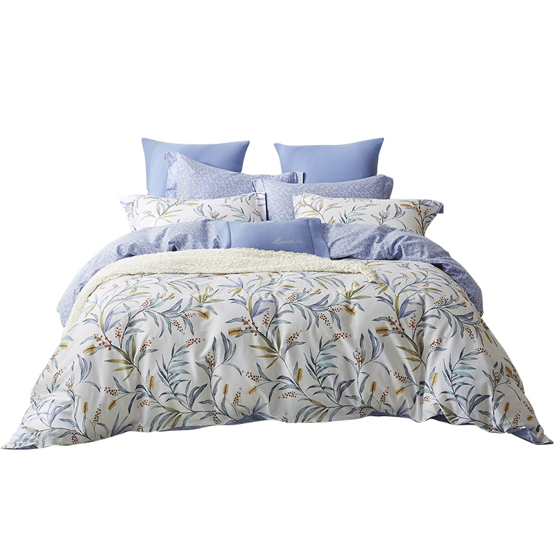 梦洁(mendale)家纺 mee 纯棉印花四件套夏日甜馨 花卉床上用品40支