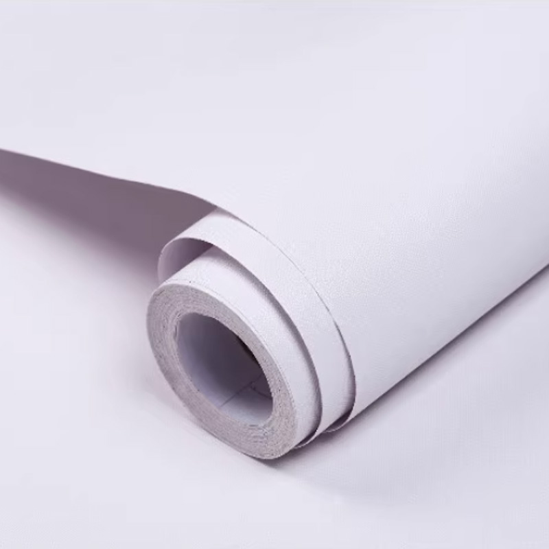 先围 自粘壁纸墙纸 浅白色 卷高清大图