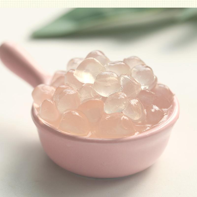 台湾永大寒天晶球黑糖晶钻蒟蒻果冻免煮奶茶珍珠豆贡茶用原料2kg 原味