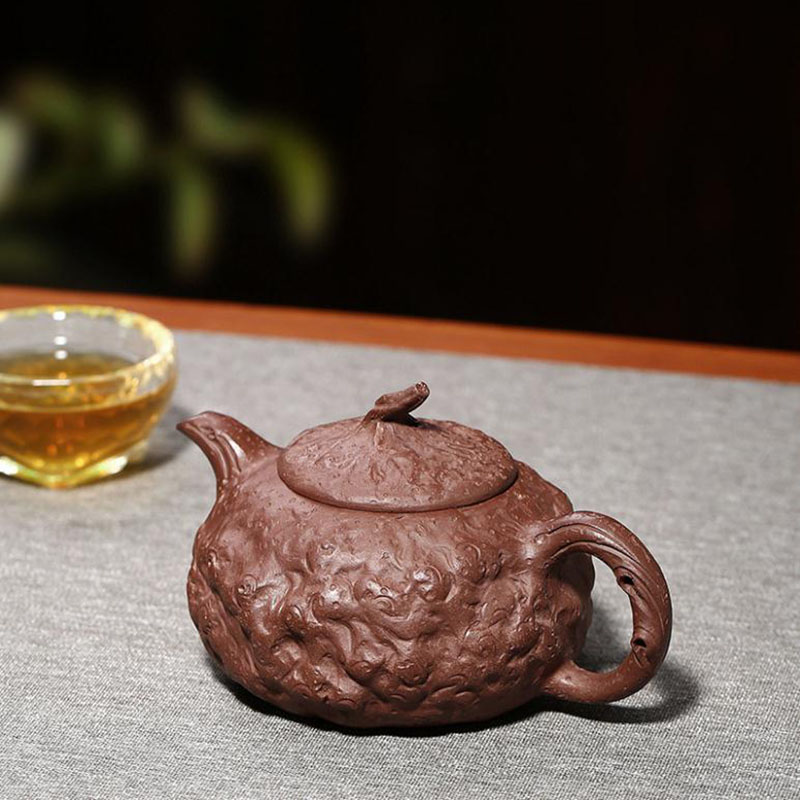 美帮汇紫砂壶原矿紫泥手工名家茶壶钱陶峰大容量泡茶壶供春壶高清大图