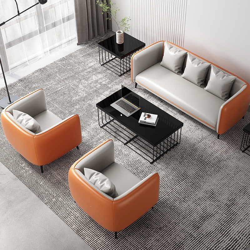 定制办公室沙发简约茶几组合套餐休闲区阿斯卡利家长休息区商务接待