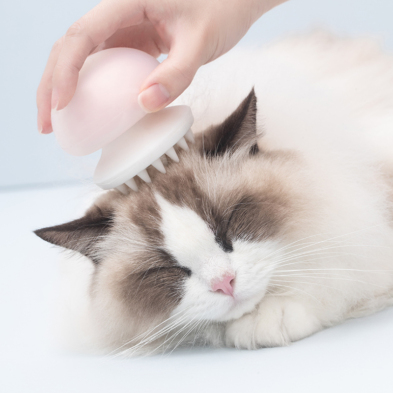 尾巴生活水母按摩猫针梳子猫毛手套宠物刷狗狗用品去浮毛清理器