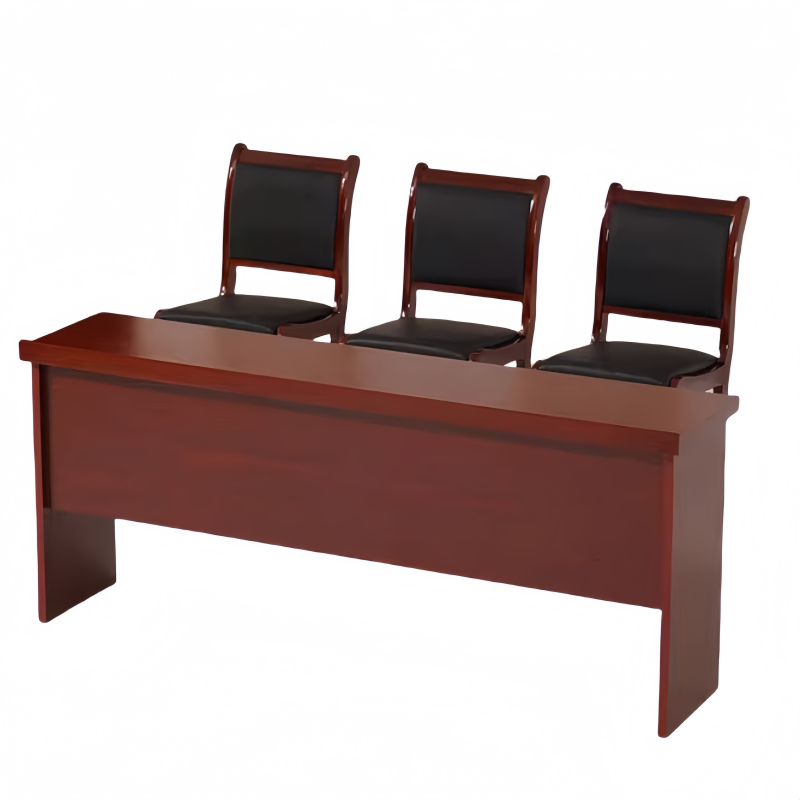 悦兴诚培训桌1.8米+3把靠背椅组高清大图