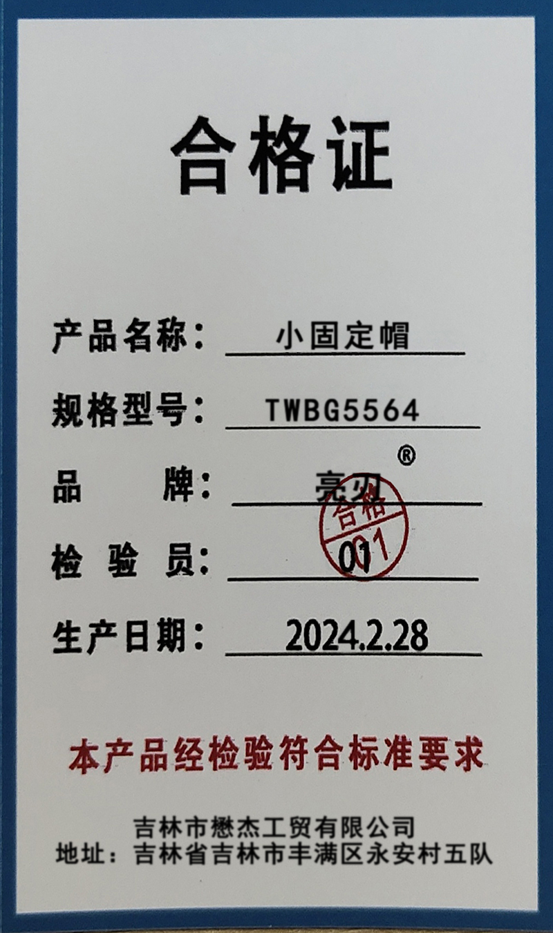 亮刃 小固定帽 TWBG5564 个高清大图